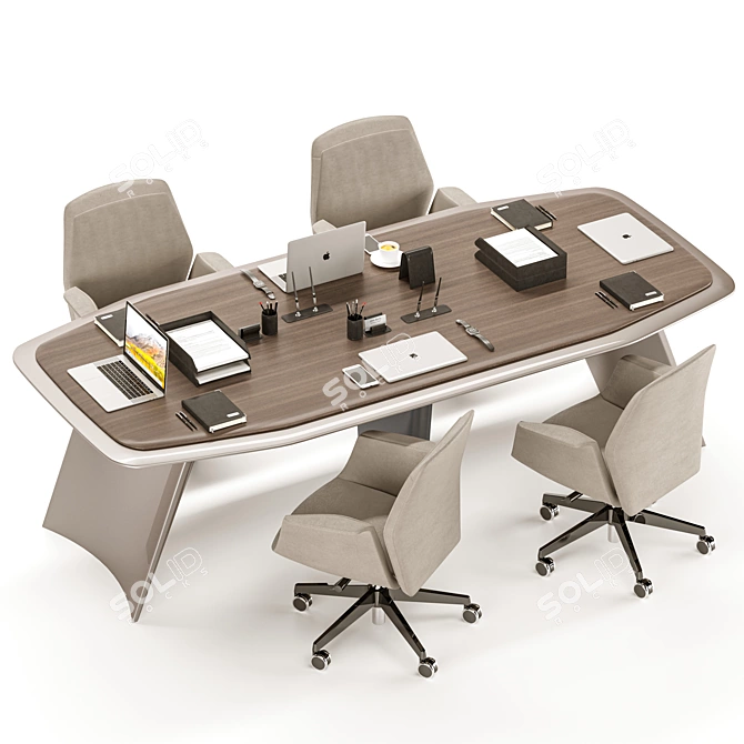 Modern Gramy Conference Table 3D model image 1