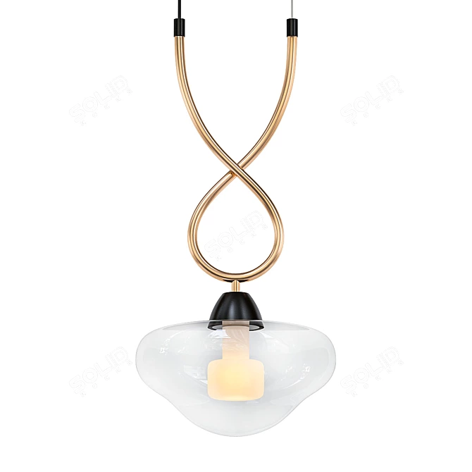 Yolanda Pendant Light: Elegant and Modern. 3D model image 1