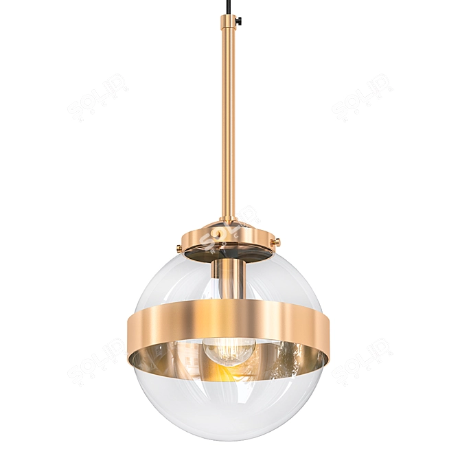 Modern Greyson Pendant Light 3D model image 1