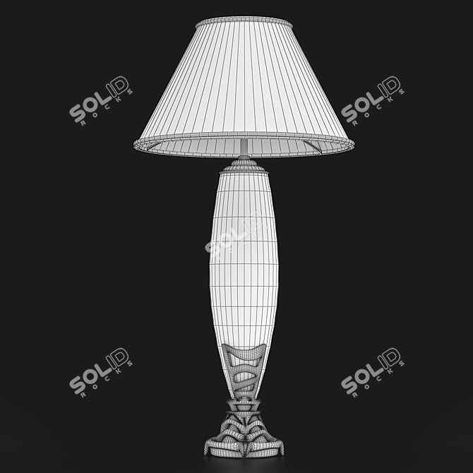 Venturi Arte Lamp: Bronze & Murano Glass 3D model image 5