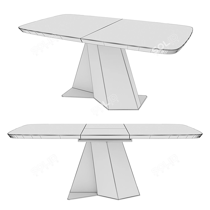 Avanti Scala Dining Table 3D model image 2