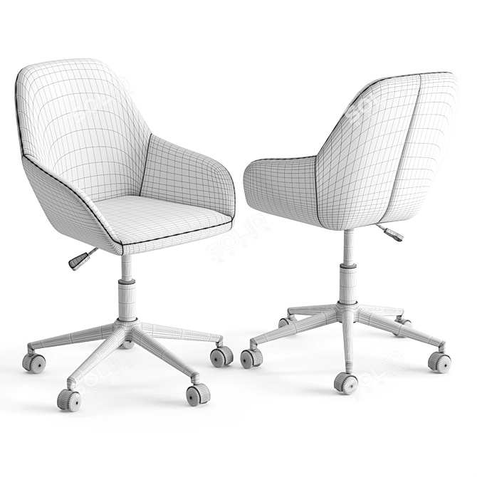 Ergonomic Flash Furniture Office Chair 3D model image 2