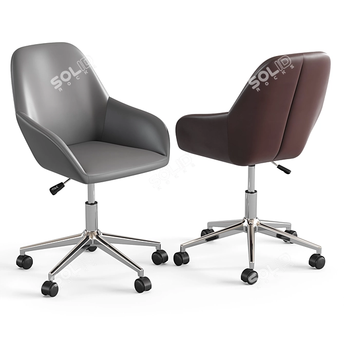 Ergonomic Flash Furniture Office Chair 3D model image 4
