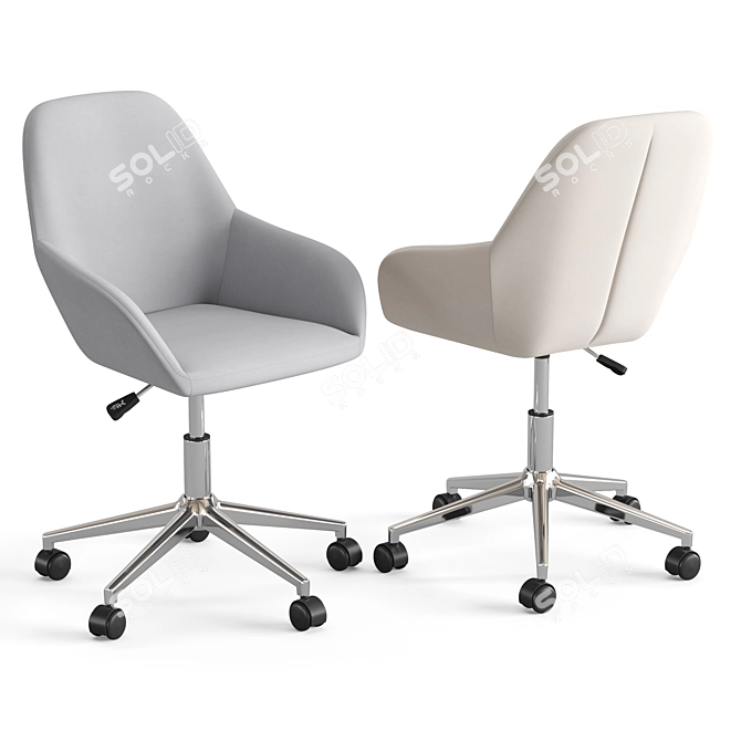 Ergonomic Flash Furniture Office Chair 3D model image 5