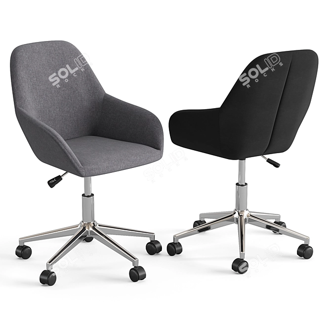 Ergonomic Flash Furniture Office Chair 3D model image 6