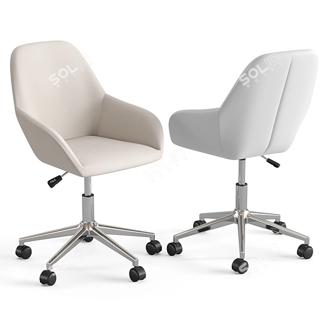 Ergonomic Flash Furniture Office Chair 3D model image 7
