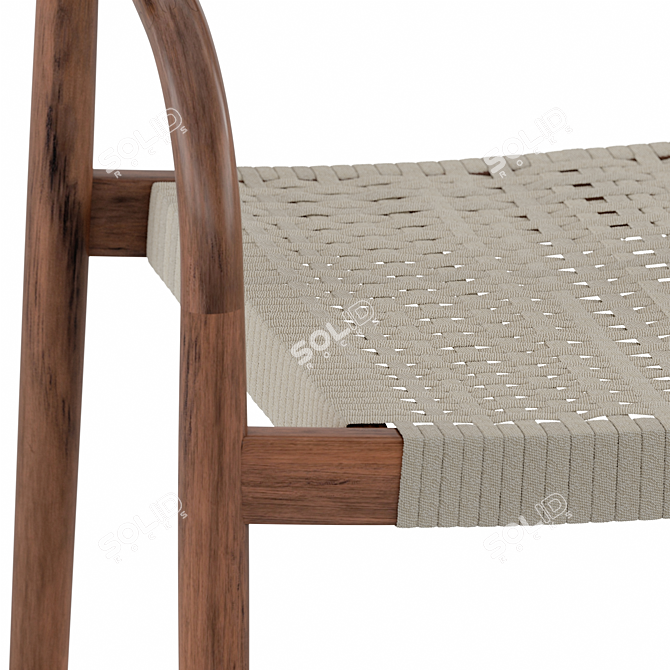 Rustic Charm Chair | Nina 3D model image 7