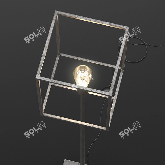 Furnwise Industrial 1L Floor Light 3D model image 3