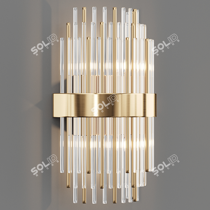 ITTAN Lampatron: Sleek Wall Lamp 3D model image 2