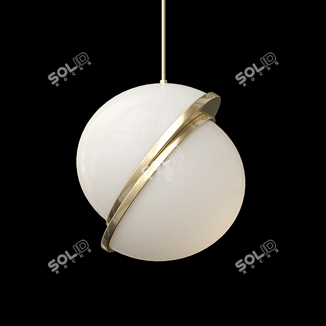 Crescent Broom Mini Pendant 3D model image 3