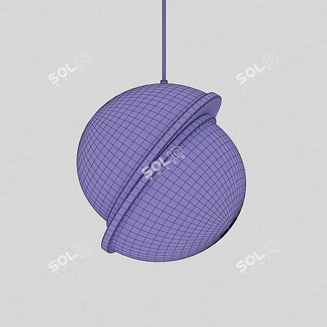 Crescent Broom Mini Pendant 3D model image 4