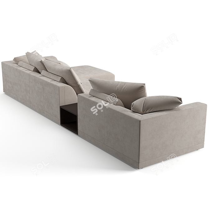 Luxurious Fendi Casa Blaze Sectional 3D model image 4