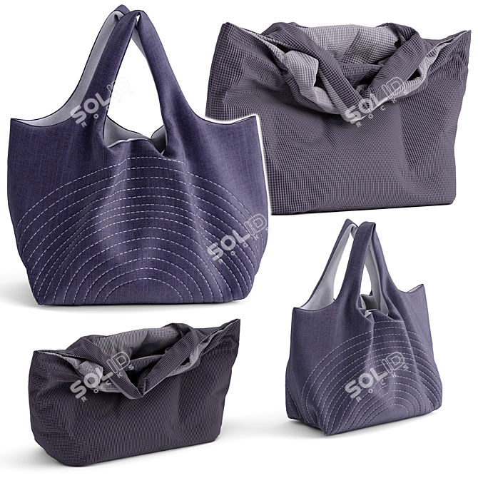 Dual Option Handbags 3D model image 1