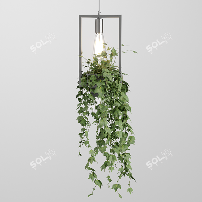 Botanical Cascade Chandelier 3D model image 2