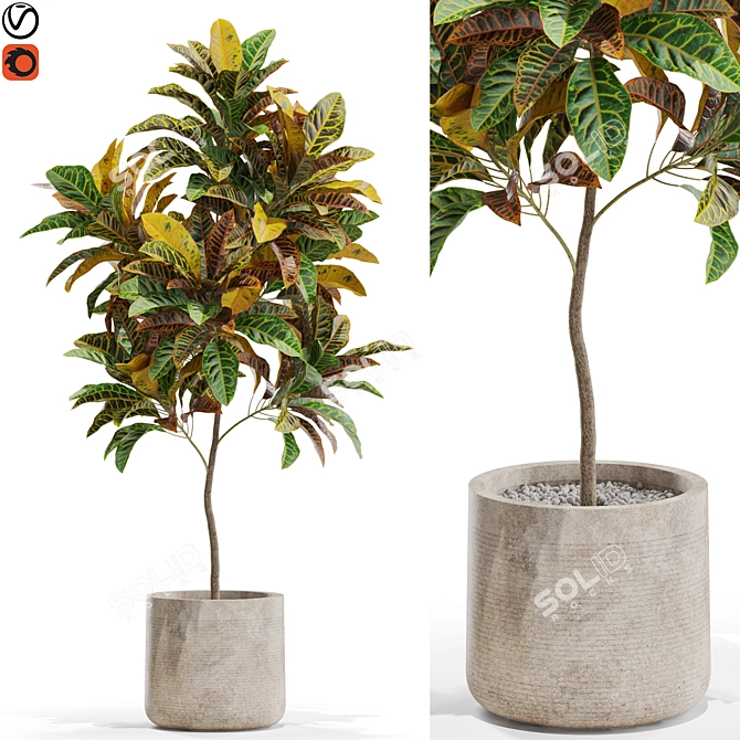 558 Greenery Oasis: Polys 91948, Verts 67689 3D model image 1