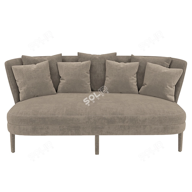 Febo Maxalto - Elegant Enveloping Sofa 3D model image 2