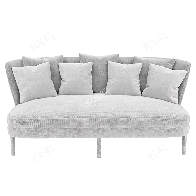 Febo Maxalto - Elegant Enveloping Sofa 3D model image 3