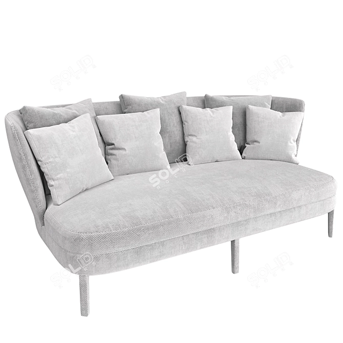 Febo Maxalto - Elegant Enveloping Sofa 3D model image 4