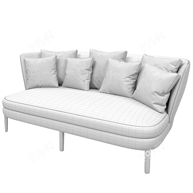 Febo Maxalto - Elegant Enveloping Sofa 3D model image 5