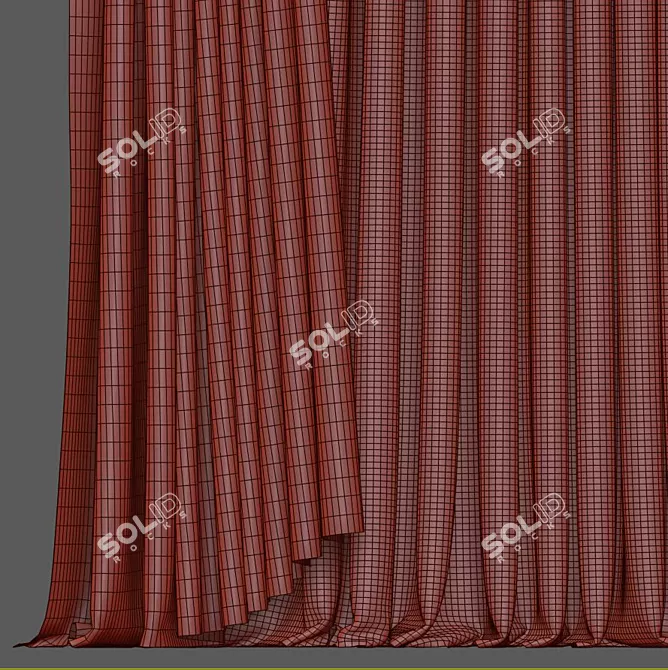 Revamped Curtains 3D model image 4