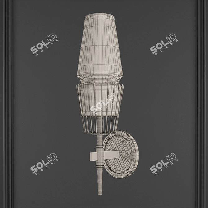 Modern 3D Wall Lamp 3D model image 2