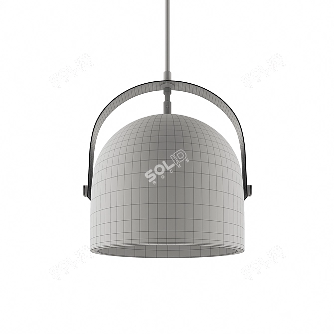 Modern Concrete Pendant Lamp 3D model image 5