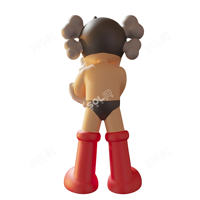 Rare KAWS Astroboy Sculpture 3D model image 3