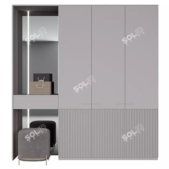 Customizable Entryway Organizer 3D model image 1