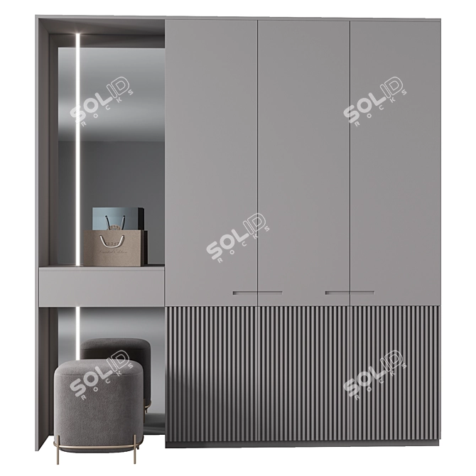 Customizable Entryway Organizer 3D model image 5