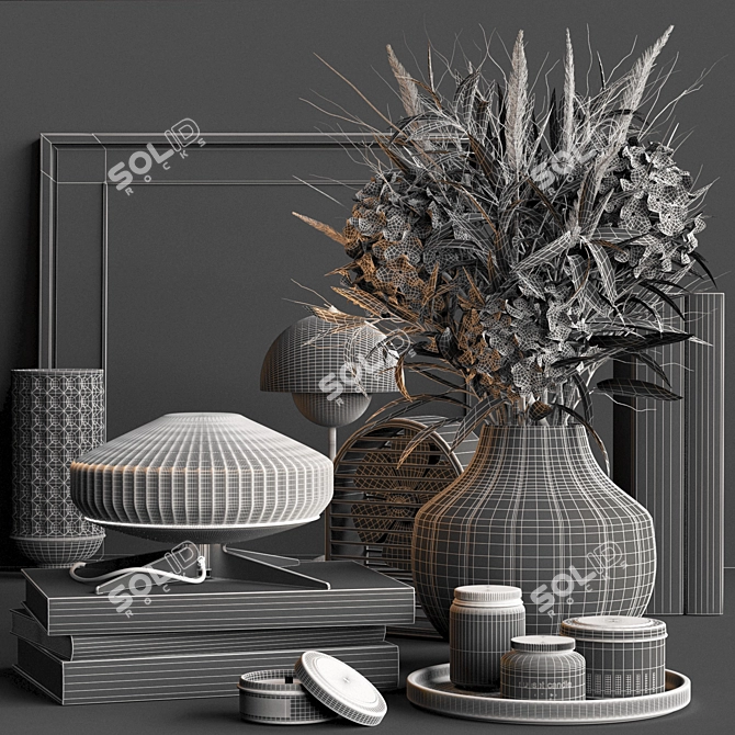 3Ds Max + VRay Decorative Set 3D model image 6