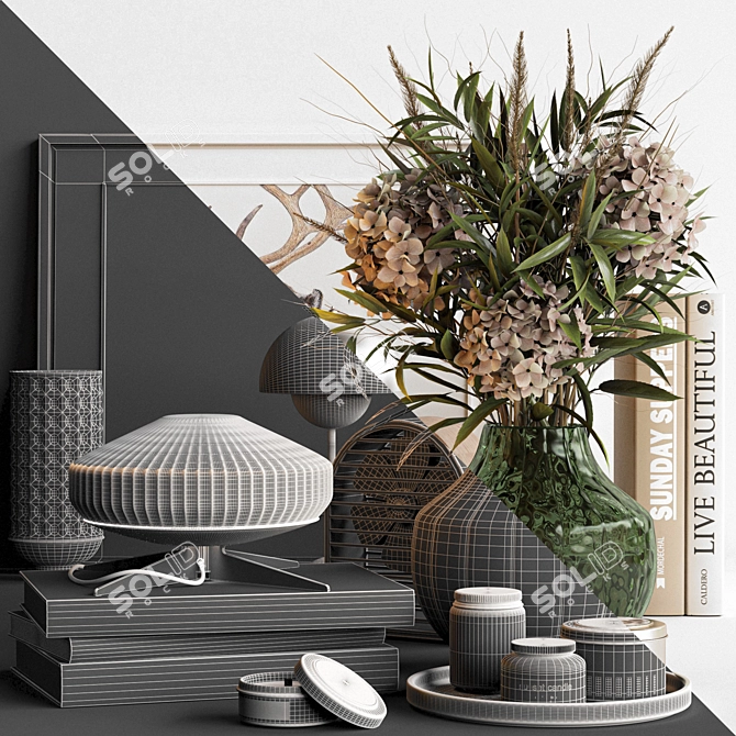 3Ds Max + VRay Decorative Set 3D model image 7