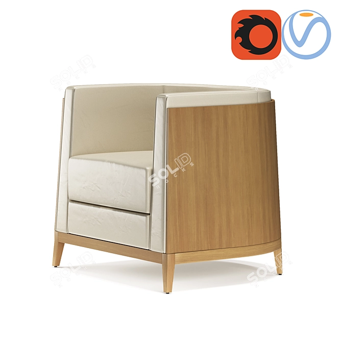 Modern Comfort: Cumberland Celina Lounge Seating 3D model image 4