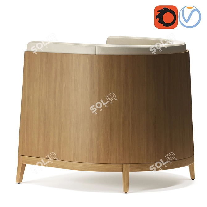 Modern Comfort: Cumberland Celina Lounge Seating 3D model image 5