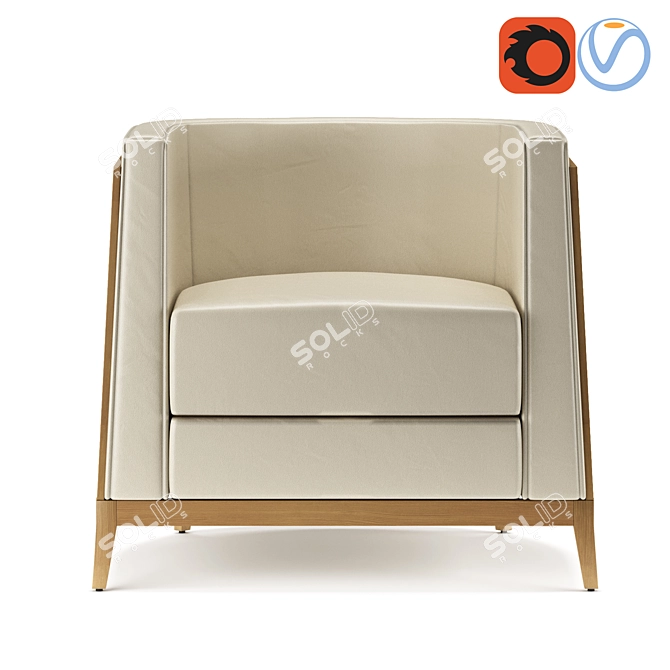Modern Comfort: Cumberland Celina Lounge Seating 3D model image 6