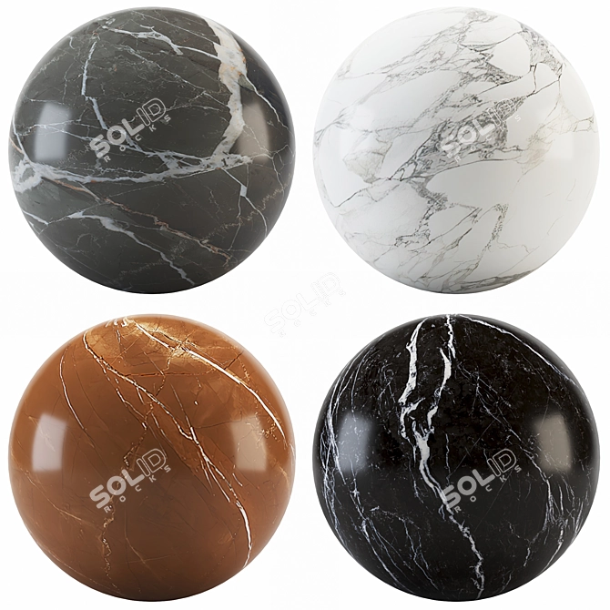 Marble Collection: Luxury Tiles & Slabs 3D model image 1