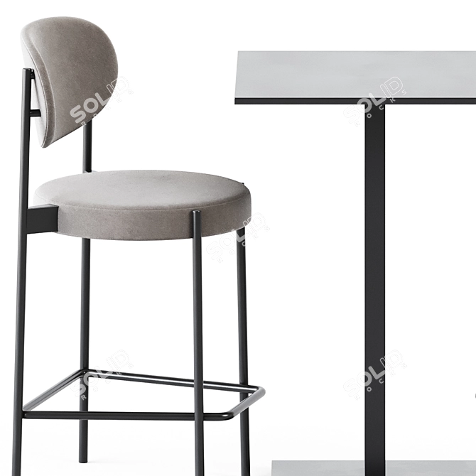 Modern bar set: Dado S60 Table & 430 Stool 3D model image 4