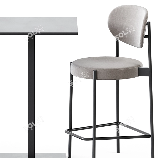 Modern bar set: Dado S60 Table & 430 Stool 3D model image 6