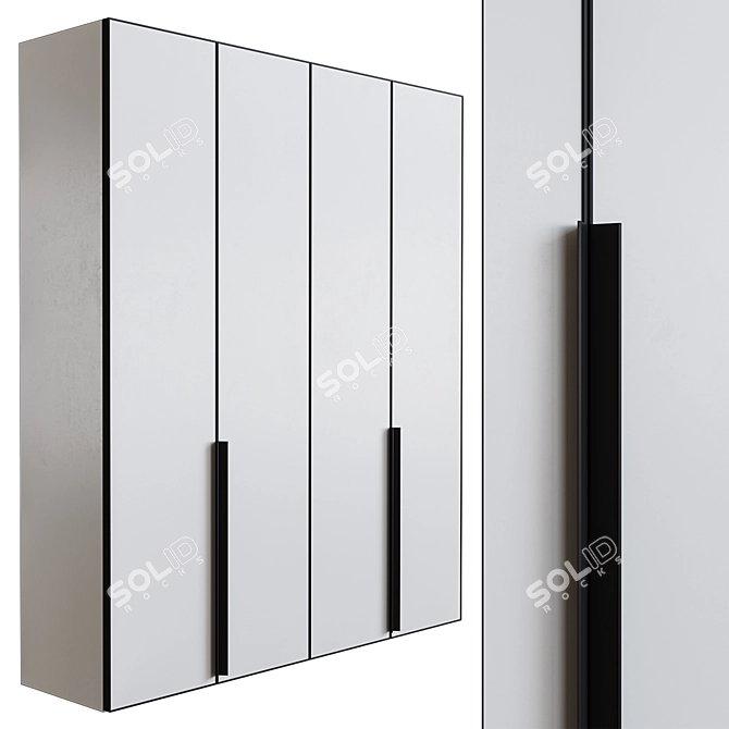 Stylish MY 58 Cupboard (Muzafarov) 3D model image 1