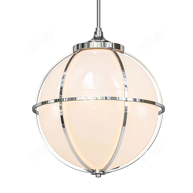 Hinkley  Odeon Pendant: Contemporary Elegance Illuminated 3D model image 1