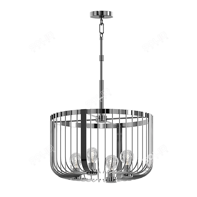 Elegant Norfolk Chandelier 3D model image 1