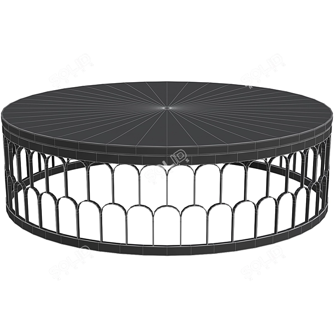 Natale Large Coffee Table: Stylish and Spacious 3D model image 2