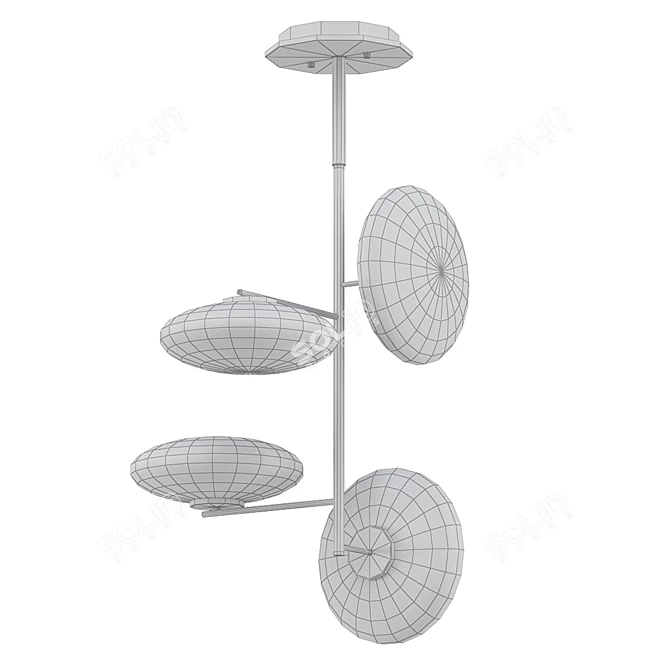 Glamorous DECO Pendant 3D model image 2