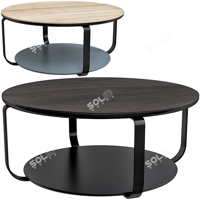 Sleek Clik Kendo Coffee Table 3D model image 1