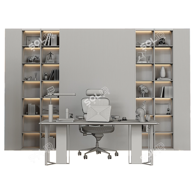 Modern Office Furniture Set 5: Stylish and Functional 3D model image 3