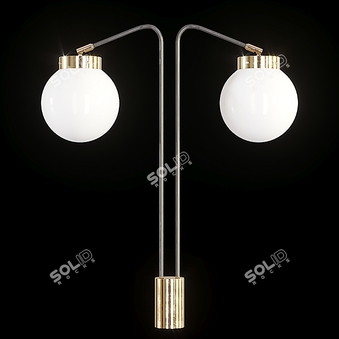 Art Deco 35 Studio Lamp: Elegant Tabletop Design 3D model image 1