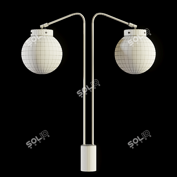 Art Deco 35 Studio Lamp: Elegant Tabletop Design 3D model image 3