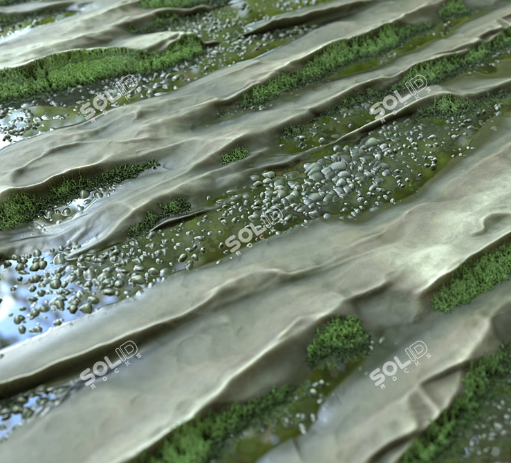 Mossy Rock Generator | SBSAR | 4K 3D model image 9