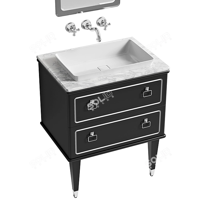 MIA ITALIA TORINO Washbasin Set 3D model image 2