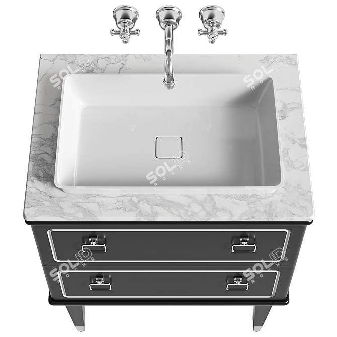 MIA ITALIA TORINO Washbasin Set 3D model image 3