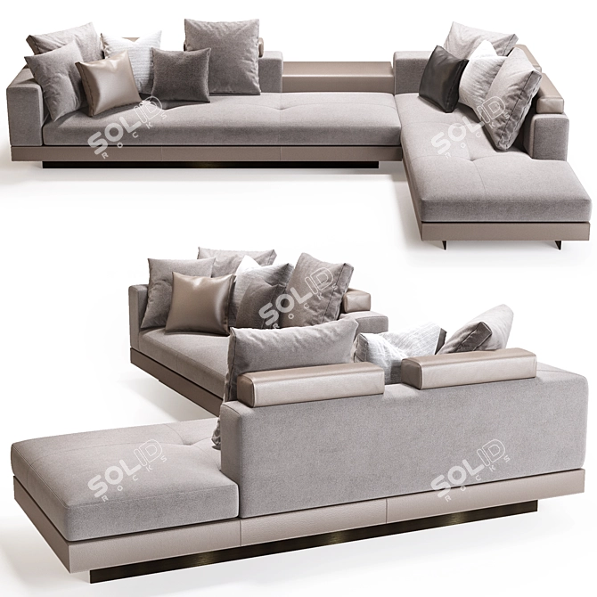 Elegant Minotti Connery Sofa 3D model image 2
